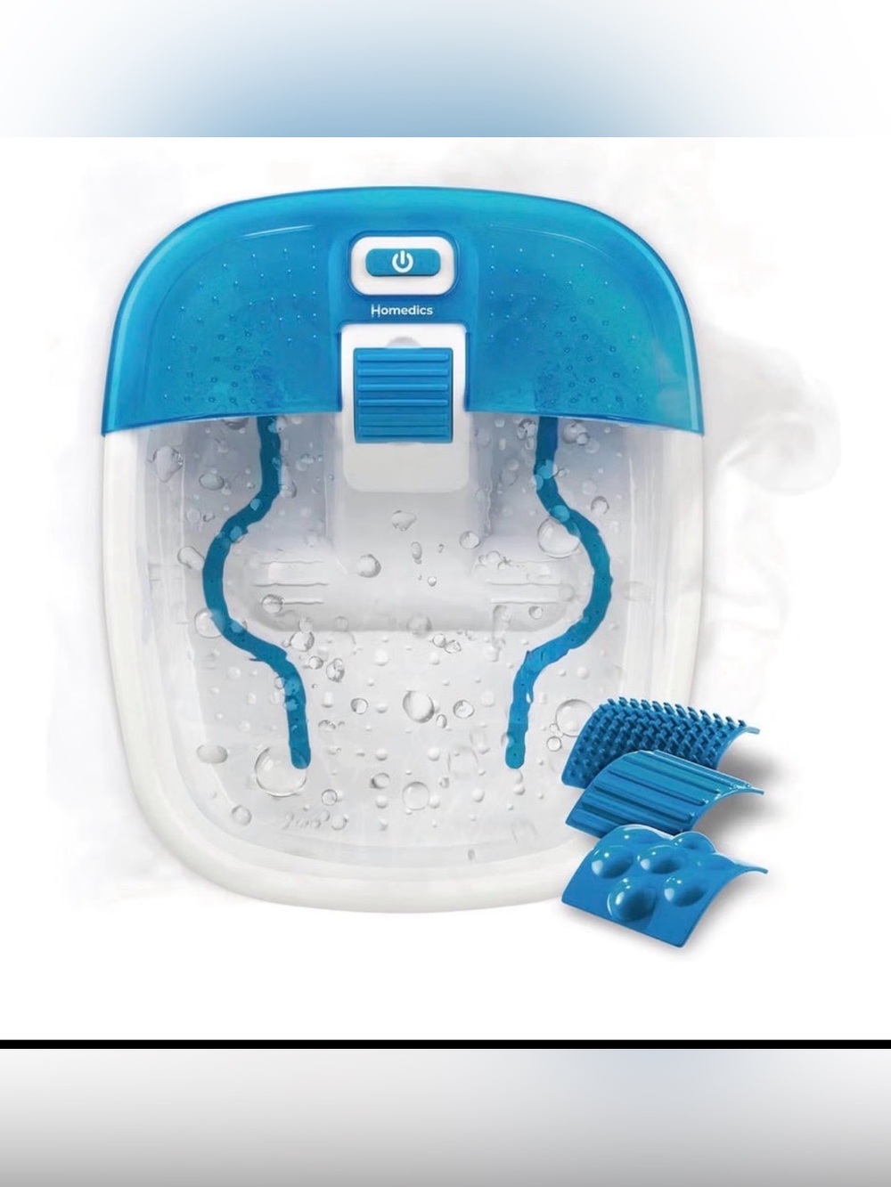 HoMedics Bubble Bliss Deluxe Foot Spa with Heat Massaging Arch, 3
